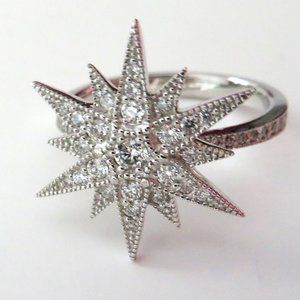 KC Designs 14K 0.49 ct. Diamond Starburst Ring